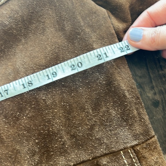 *Winter Clearance* Vintage 70s Zero King Leather Suede Brown  Button Up Jacket - Picture 6 of 7